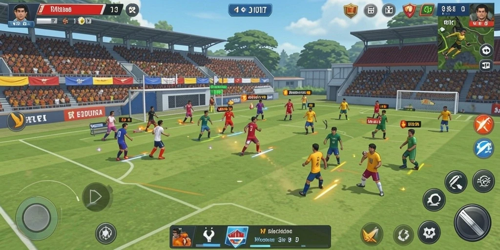 Tampilkan karakter utama dalam misi exciting.