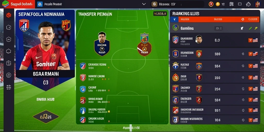 Screenshot menunjukkan aksi seru di lapangan.