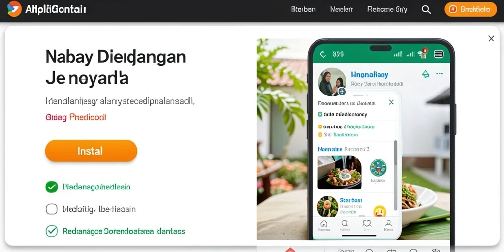Tampilan awal aplikasi yang menarik dan mudah dinavigasi.