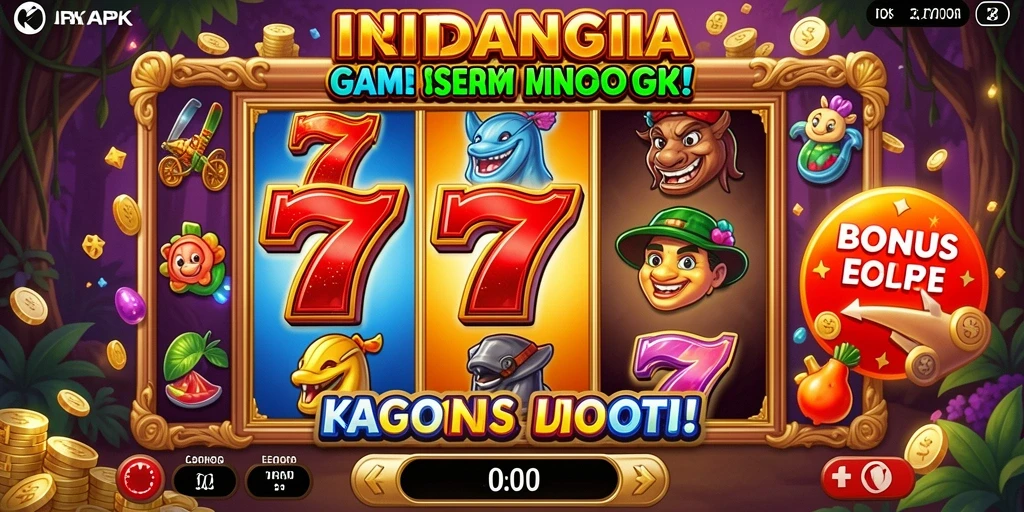 Tampilan grafis slot yang menarik dan berwarna-warni.