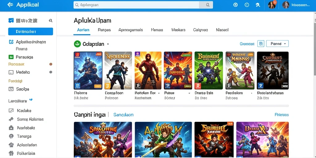 Tampilan utama yang menarik dan mudah dinavigasi.