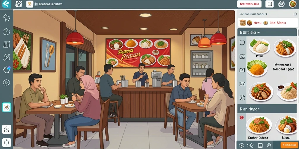 Tampilan antarmuka yang ramah pengguna.