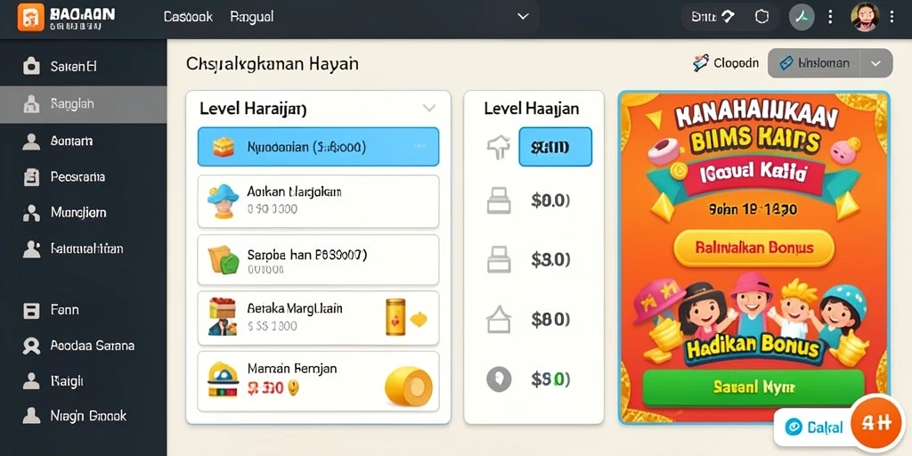 Tampilan awal permainan yang menarik.