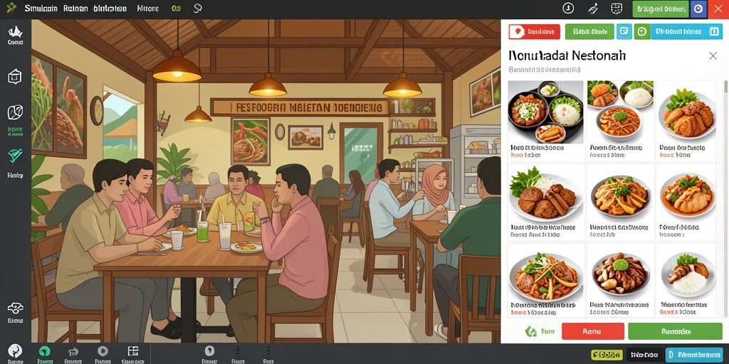 Tampilan antarmuka yang ramah pengguna.