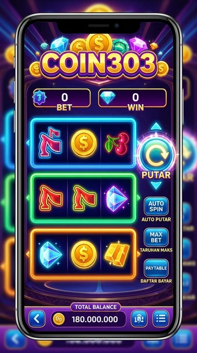 Pratinjau antarmuka coin303 — aplikasi APK resmi Android v2.6.8